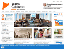 Tablet Screenshot of exams-catalunya.com